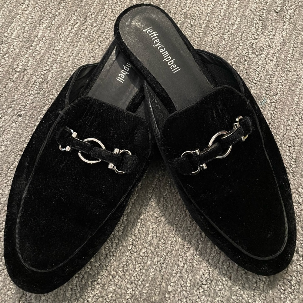 Jeffrey Campbell Black Loafers EUC